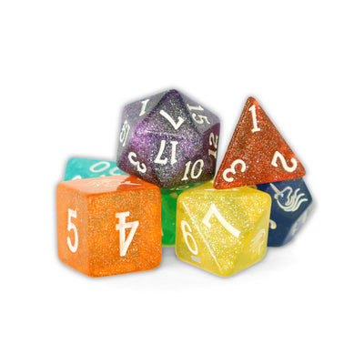 Mágicos - Iris Unicornio | Dados para juegos de rol y mesa en PiedraBruja Chile