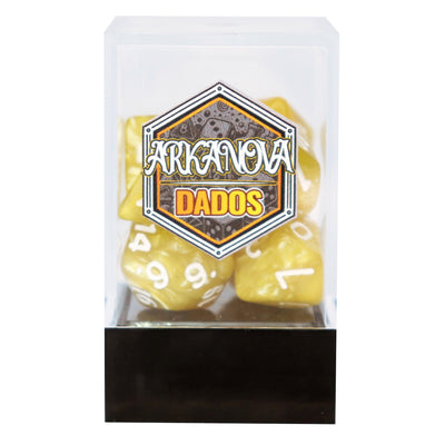 Marmolados - Amarillo | Dados para juegos de rol y mesa en PiedraBruja Chile