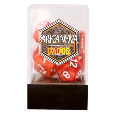 Marmolados - Rojo | Dados para juegos de rol y mesa en PiedraBruja Chile