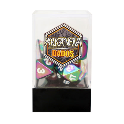 Metálico Cromado | Dados para juegos de rol y mesa en PiedraBruja Chile