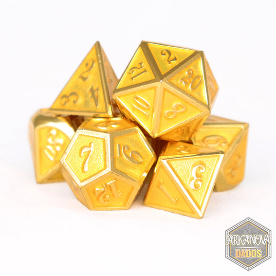 Metálico Esmaltado Amarillo/Dorado