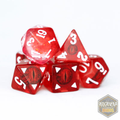 Rellenos - Ojo de Dragón Rojo | Dados para juegos de rol y mesa en PiedraBruja Chile