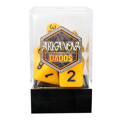 Sólidos - Amarillo | Dados para juegos de rol y mesa en PiedraBruja Chile