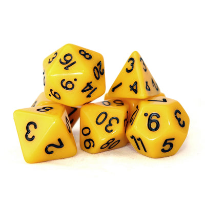Sólidos - Amarillo | Dados para juegos de rol y mesa en PiedraBruja Chile