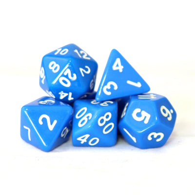 Sólidos - Azul | Dados para juegos de rol y mesa en PiedraBruja Chile