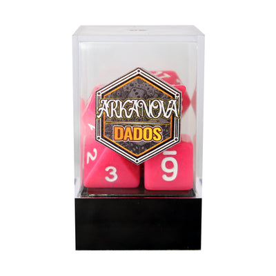 Sólidos - Magenta | Dados para juegos de rol y mesa en PiedraBruja Chile