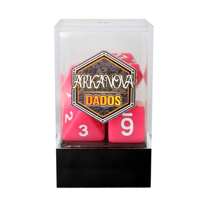 Sólidos - Magenta | Dados para juegos de rol y mesa en PiedraBruja Chile