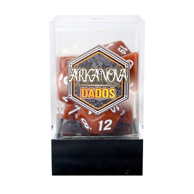 Sólidos - Marrón | Dados para juegos de rol y mesa en PiedraBruja Chile