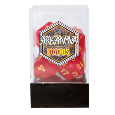 Transparentes - Fucsia | Dados para juegos de rol y mesa en PiedraBruja Chile