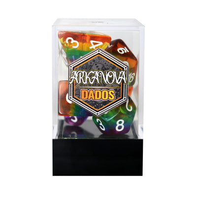 Transparentes - Iris | Dados para juegos de rol y mesa en PiedraBruja Chile