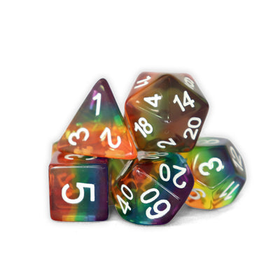 Transparentes - Iris | Dados para juegos de rol y mesa en PiedraBruja Chile