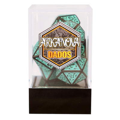 Victoriano - Celeste | Dados para juegos de rol y mesa en PiedraBruja Chile