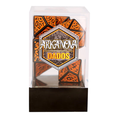 Victoriano - Naranjo | Dados para juegos de rol y mesa en PiedraBruja Chile