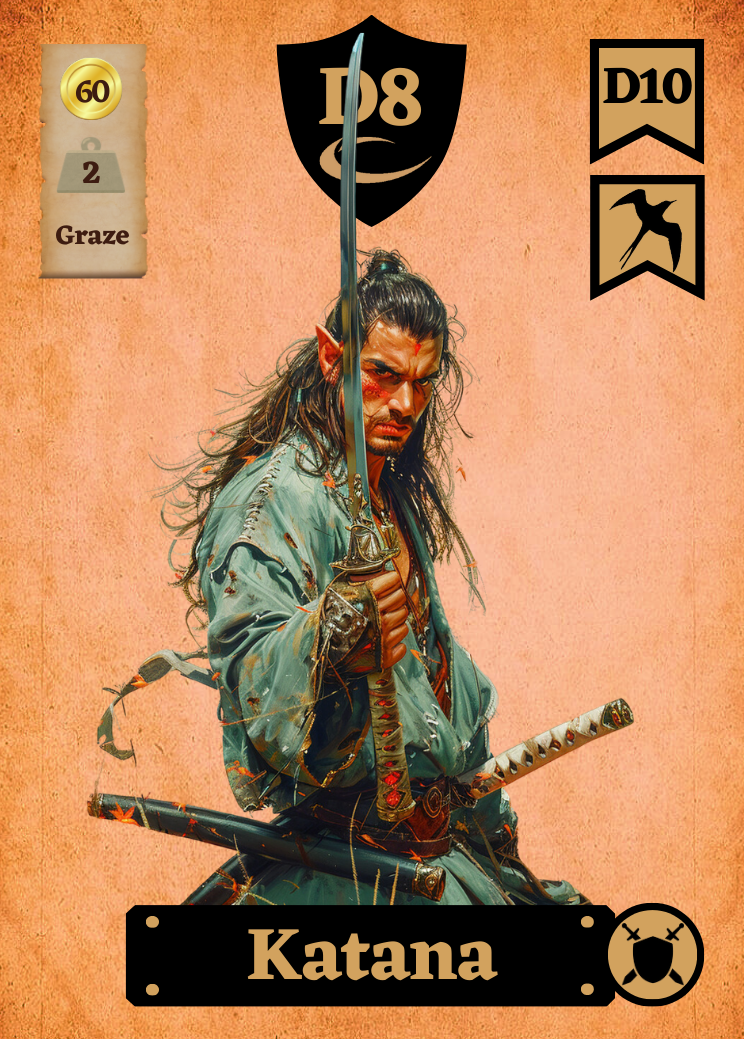 D&D Alt: Baraja de Armas para D&D 5e (Cartas)