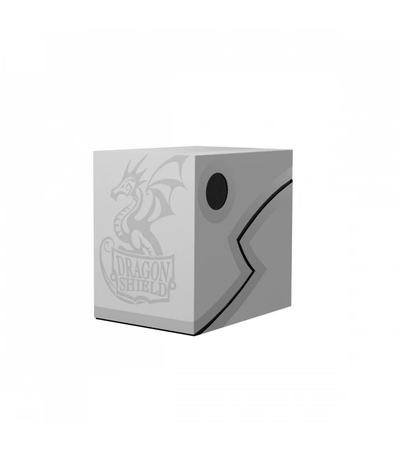 Deckbox Dragon Shield - Ashen White/Black Double Shell | Fundas y accesorios Dragon Shield para cartas TCG en PiedraBruja Chile