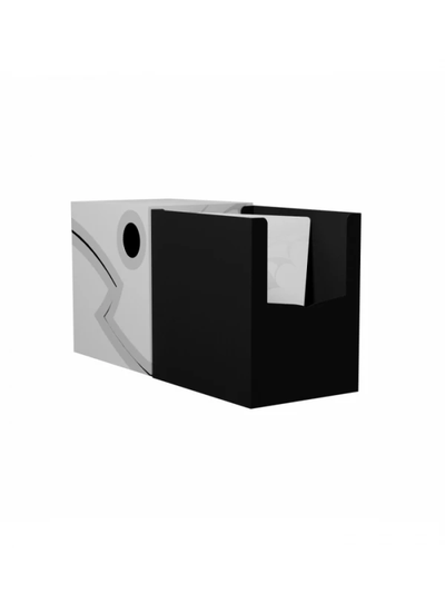 Deckbox Dragon Shield - Ashen White/Black Double Shell | Fundas y accesorios Dragon Shield para cartas TCG en PiedraBruja Chile