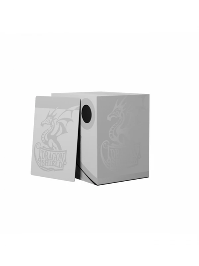 Deckbox Dragon Shield - Ashen White/Black Double Shell | Fundas y accesorios Dragon Shield para cartas TCG en PiedraBruja Chile
