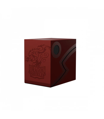 Deckbox Dragon Shield - Blood Red/Black Double Shell | Fundas y accesorios Dragon Shield para cartas TCG en PiedraBruja Chile