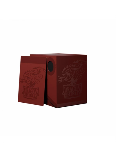 Deckbox Dragon Shield - Blood Red/Black Double Shell | Fundas y accesorios Dragon Shield para cartas TCG en PiedraBruja Chile