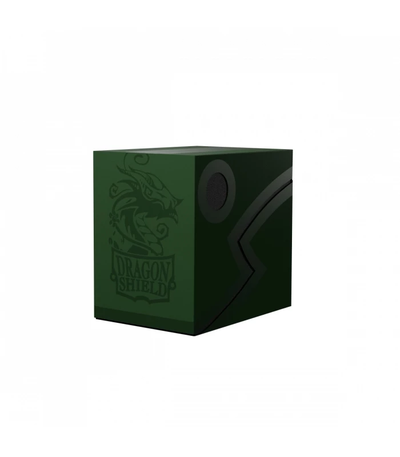 Deckbox Dragon Shield - Forest Green/Black Double Shell | Fundas y accesorios Dragon Shield para cartas TCG en PiedraBruja Chile