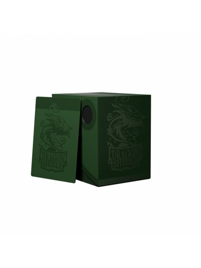 Deckbox Dragon Shield - Forest Green/Black Double Shell | Fundas y accesorios Dragon Shield para cartas TCG en PiedraBruja Chile