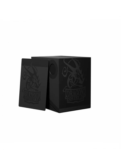 Deckbox Dragon Shield - Shadow Black/Black Double Shell | Fundas y accesorios Dragon Shield para cartas TCG en PiedraBruja Chile