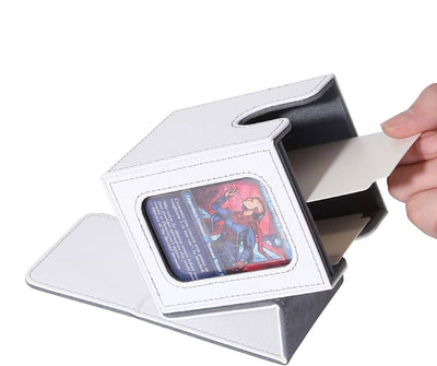 Deck Box Showcase 100+ - Ivory White Grey | Deckboxes y accesorios TCG Arkanova en PiedraBruja Chile