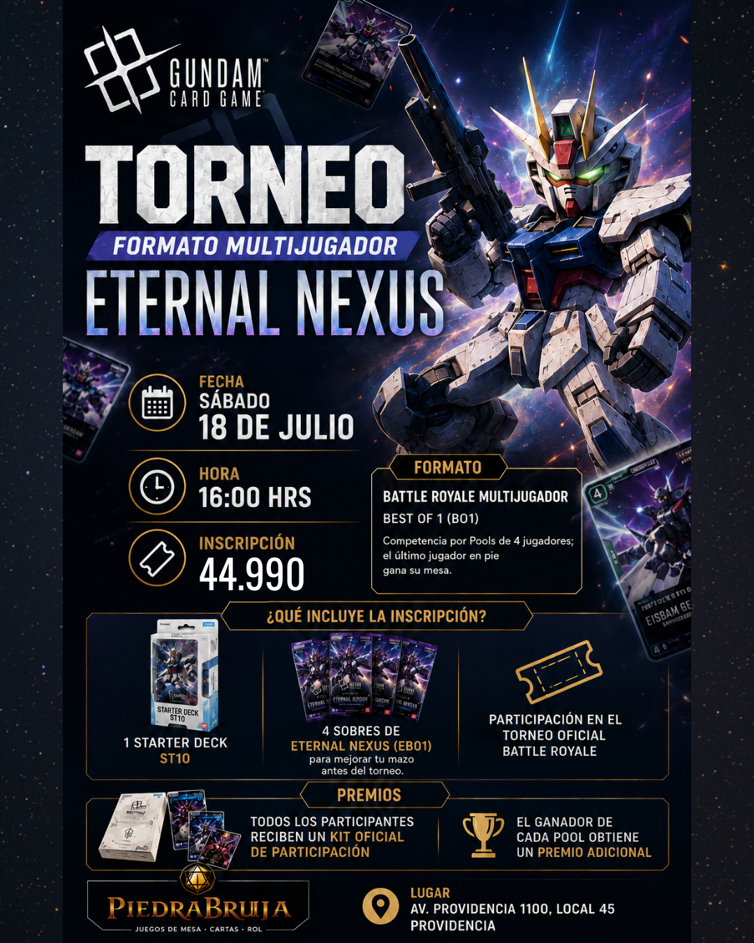 Torneo Gundam TCG: Battle Royale - Eternal Nexus (EB01) Generation Pulse ST10