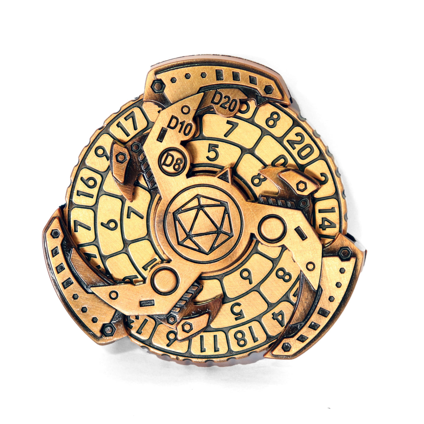 Disco-Dado Metálico Dorado