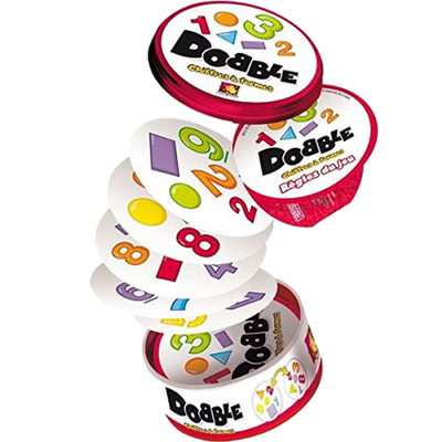 Dobble - Formas y Números | Juegos de mesa para todas las edades en PiedraBruja Chile