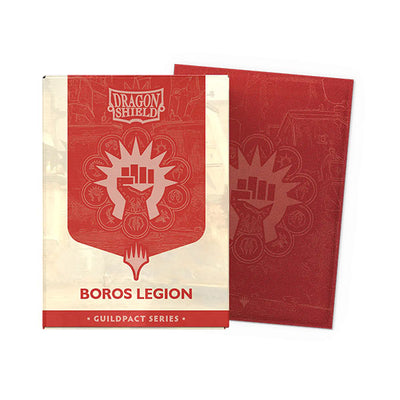 Matte Dual Guildpact Series - Boros Legion' Art x100 | Fundas y accesorios Dragon Shield para cartas TCG en PiedraBruja Chile