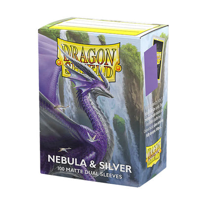 Dragon Shield Sleeves - Standard Dual-Matte Nebula & Silver (100 ct.)