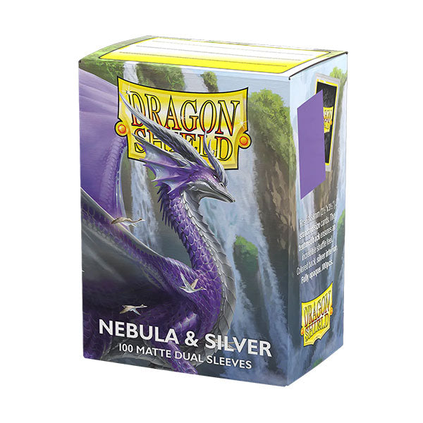 Dragon Shield Sleeves - Standard Dual-Matte Nebula & Silver (100 ct.)