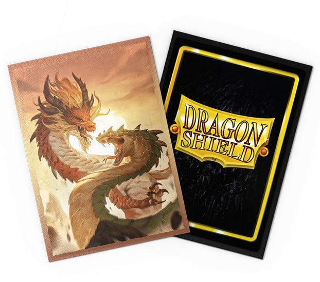 Dragon Shield Sleeves: Standard Dual - Art Matte 'Wood Snake' (100 ct.)