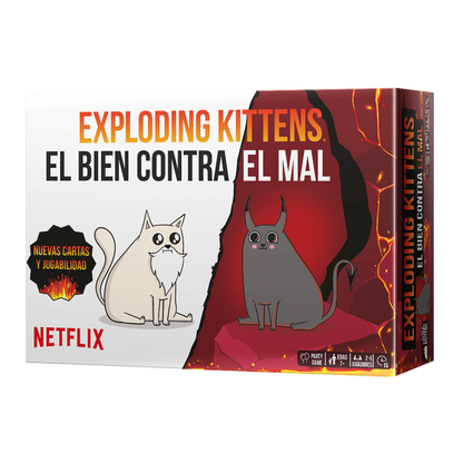 Exploding Kittens - El Bien Contra el Mal | Juegos de mesa para todas las edades en PiedraBruja Chile