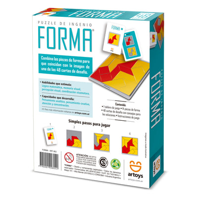Forma - Puzzle de Ingenio | Rompecabezas e ingenios para niños, desafía su mente en PiedraBruja Chile