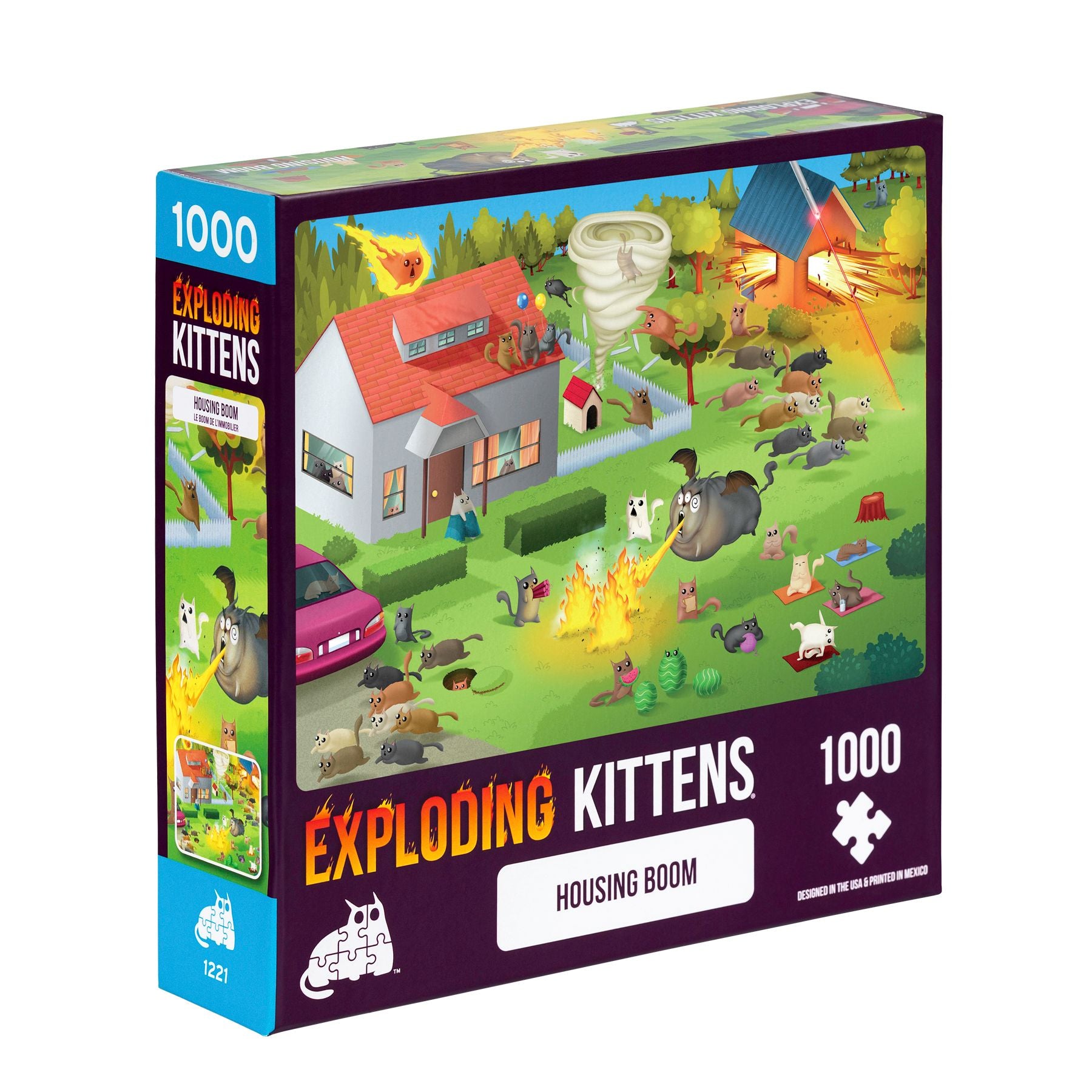 Puzzle Exploding Kittens 1000 Piezas: Housing  Boom