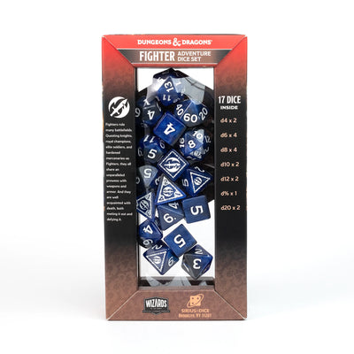 Fighter Blue - Adventure Dice | Dados para juegos de rol y mesa en PiedraBruja Chile
