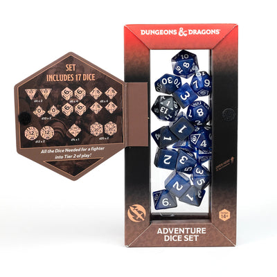 Fighter Blue - Adventure Dice | Dados para juegos de rol y mesa en PiedraBruja Chile