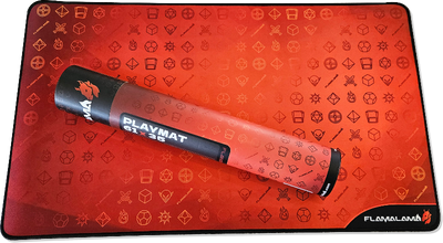 Playmat Flamalama (61x35) | Accesorios para juegos de cartas coleccionables en PiedraBruja Chile