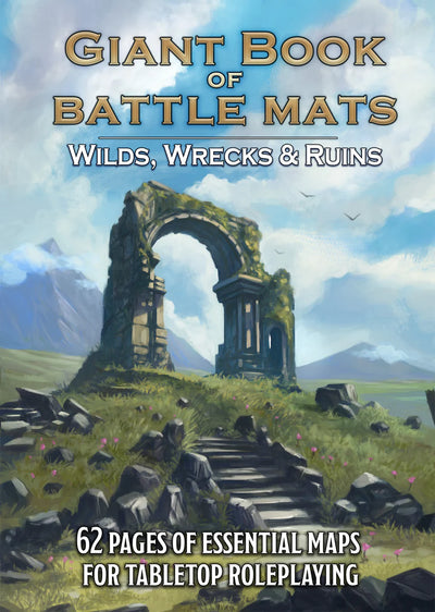 Giant Book of Battle Mats Wilds, Wrecks & Ruins | Dungeons & Dragons y accesorios D&D en PiedraBruja Chile