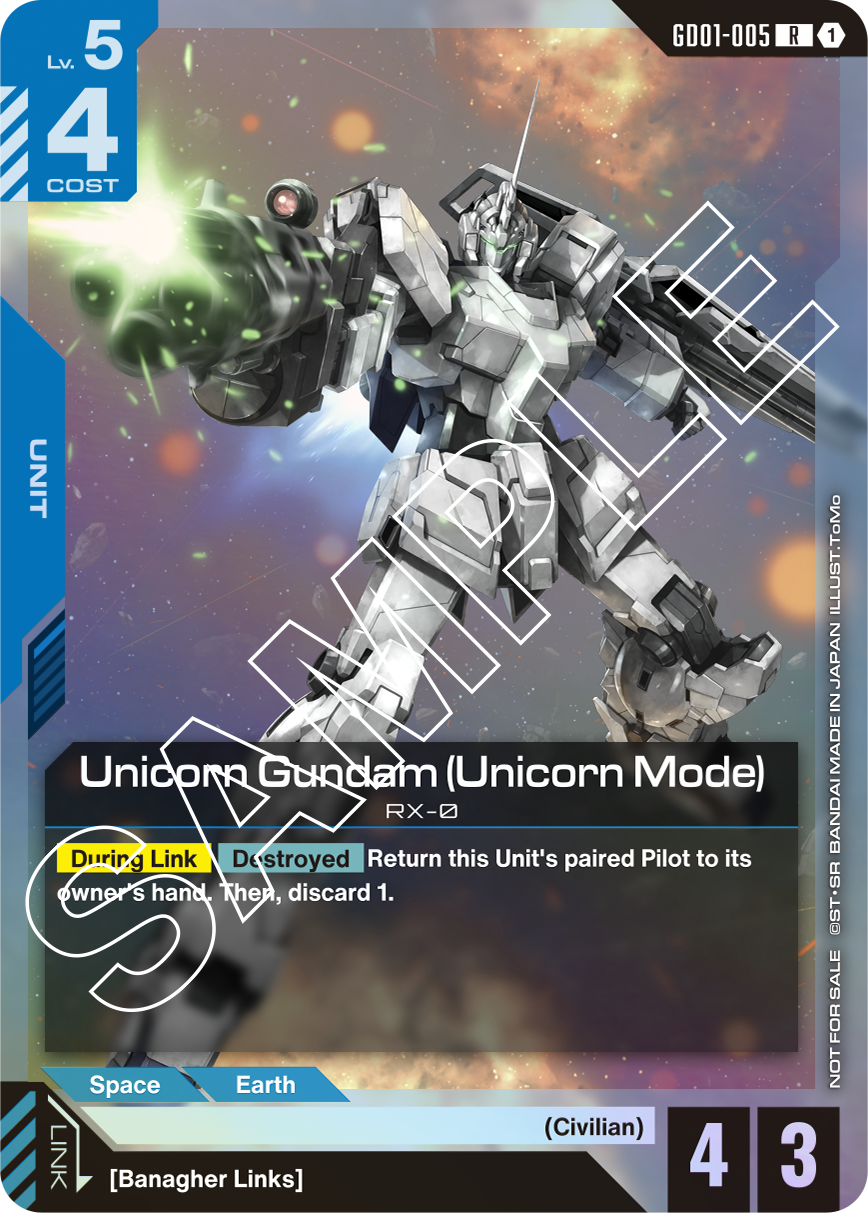 Torneo Gundam TCG: Launch Newtype Rising GD01