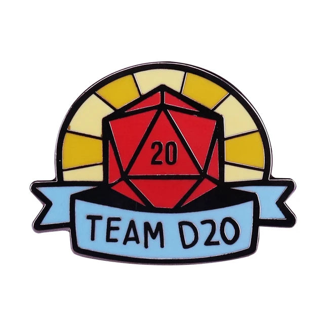Pin Esmaltado Team D20