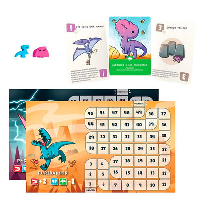 Fichas de juego para el juego de mesa happy little dinosaurs