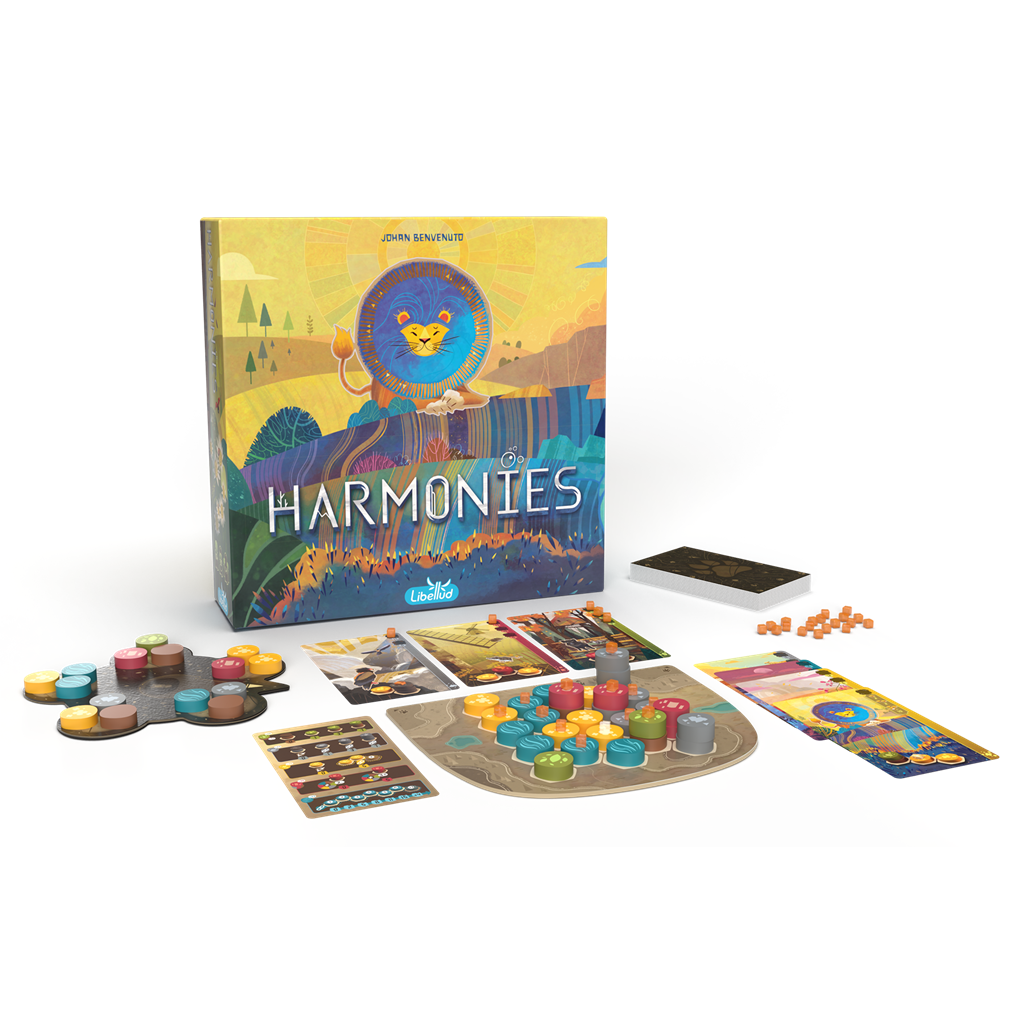 Contenido del juego de mesa Harmonies