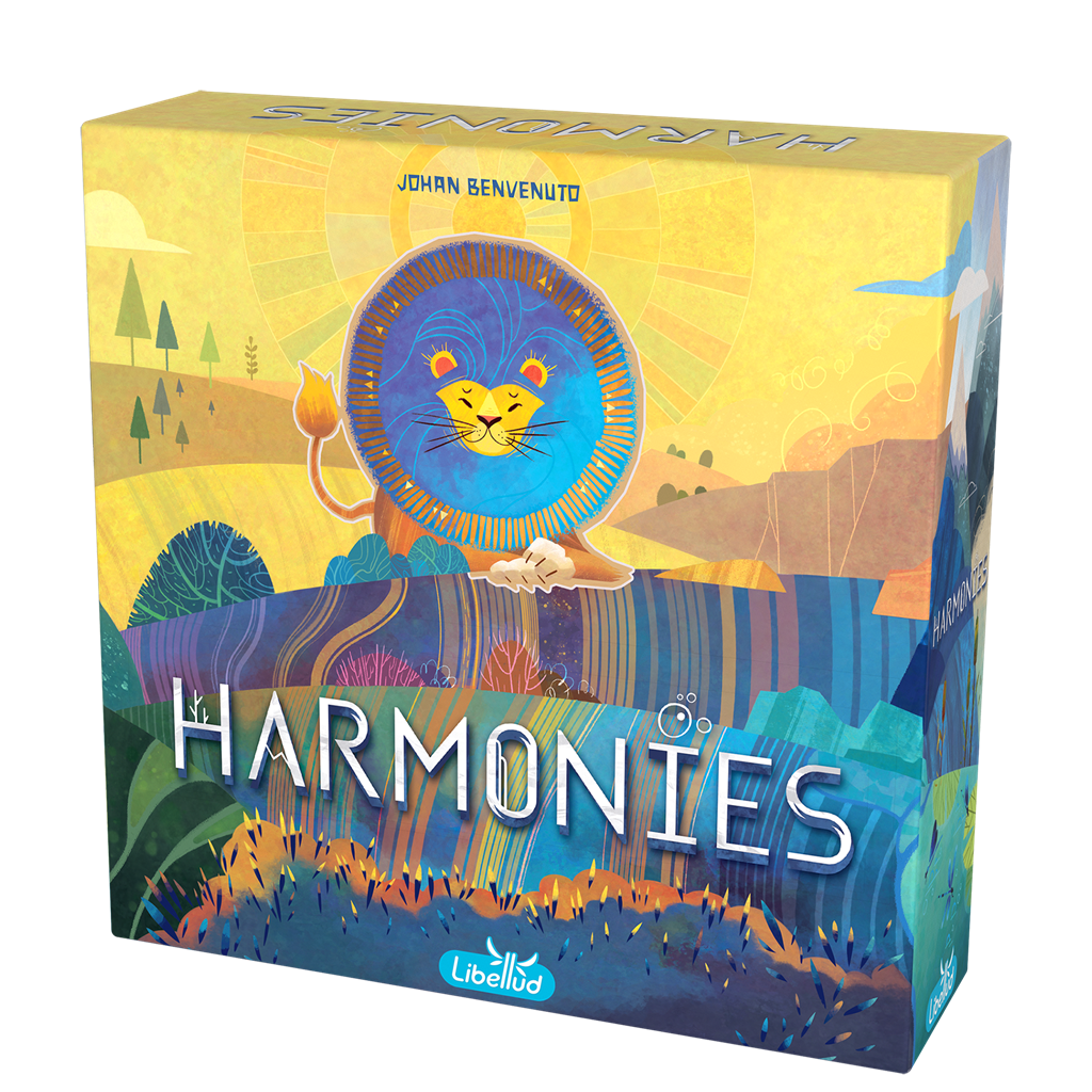 Caja del juego de mesa Harmonies
