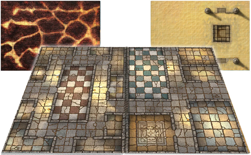 Giant Book of Battle Mats Vol 2 | Dungeons & Dragons y accesorios D&D en PiedraBruja Chile