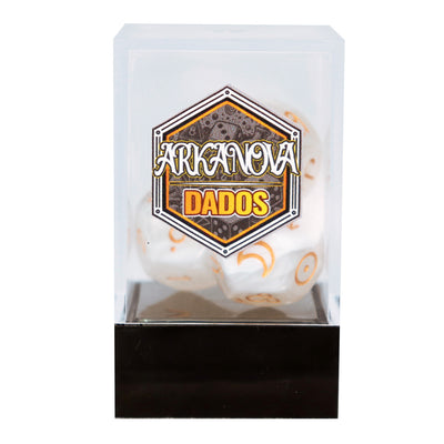 Zoodiaco 3D12 Blanco | Dados para juegos de rol y mesa en PiedraBruja Chile