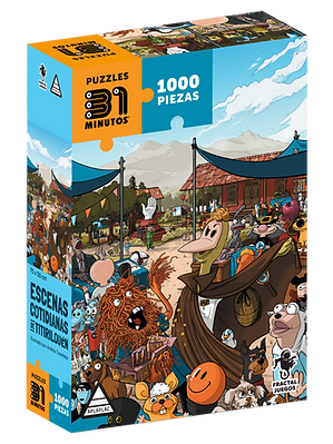 Puzzle 1000 pcs - Escenas Cotidianas de Titirilquén