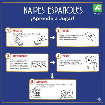 Naipes Españoles | Juegos de mesa para todas las edades en PiedraBruja Chile